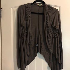 Dark Grey Anthro Cardi